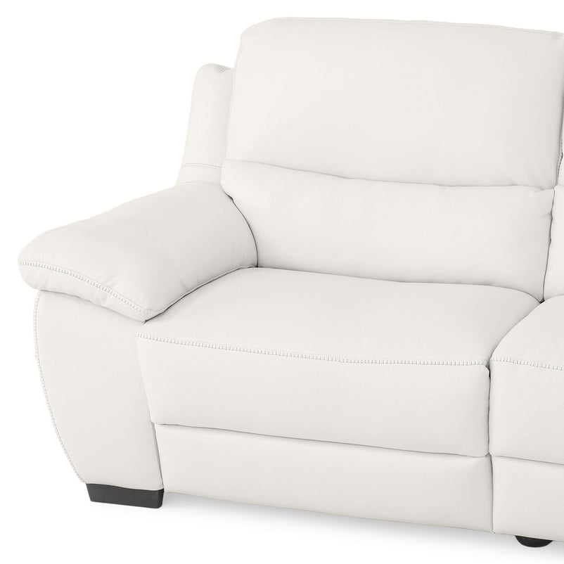 BRAYDEN Colțar cu reclinere electrice, piele