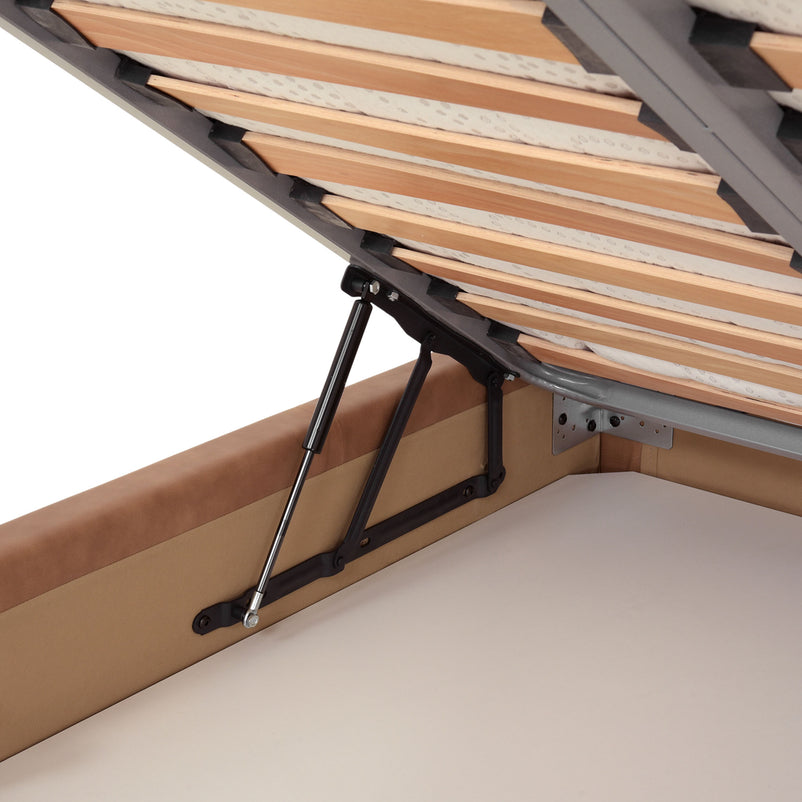 BRUGES Pat tapițat, 140x200cm, somieră rabatabilă