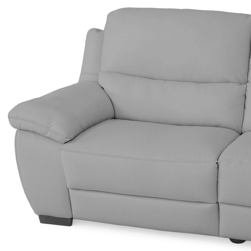 BRAYDEN Colțar cu reclinere electrice, piele