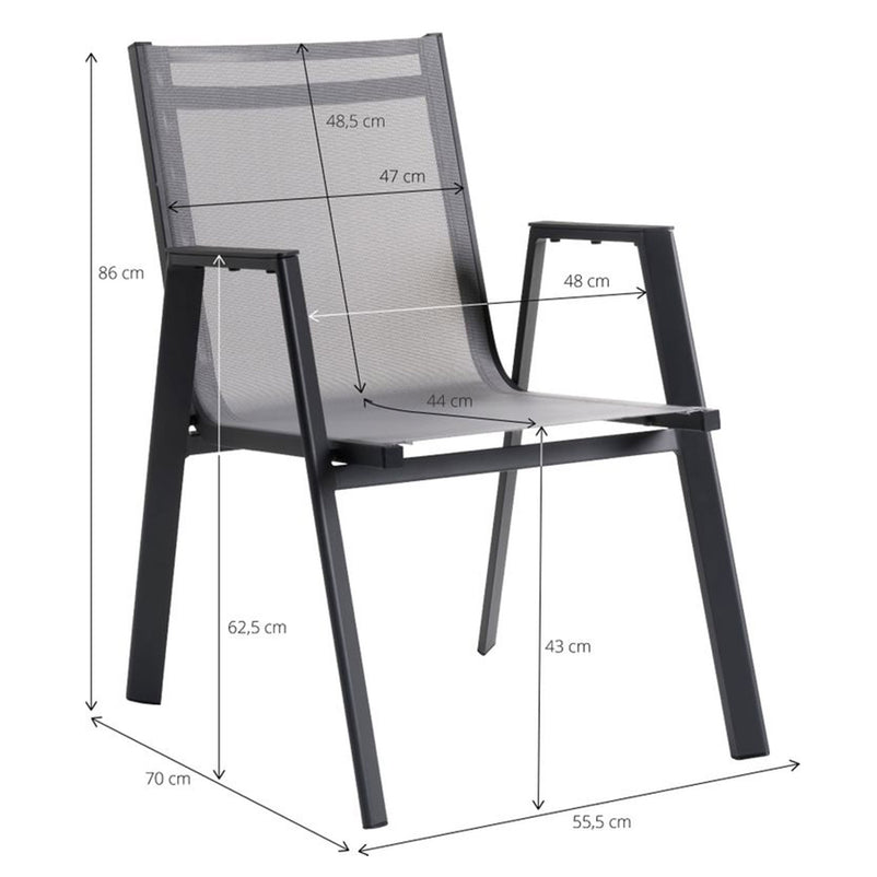 FINA/BARI Set mobilier terasă/grădină, 4 scaune și masă