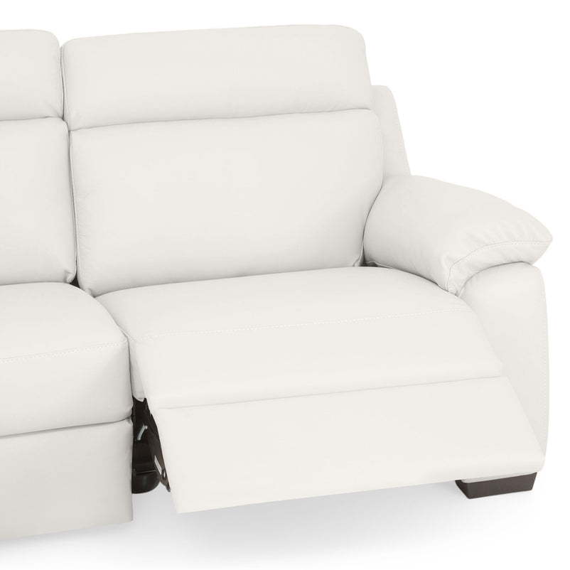 TORRENS Colțar cu șezlong stânga/dreapta și mecanisme electrice, piele