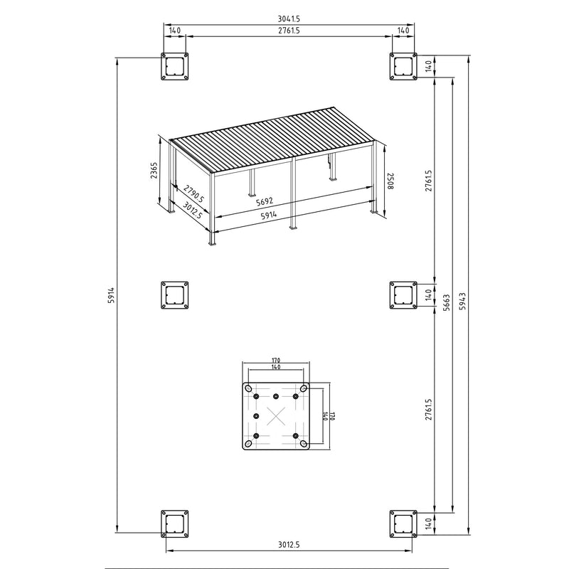 MIRADOR PREMIUM Pavilion, 300x600cm