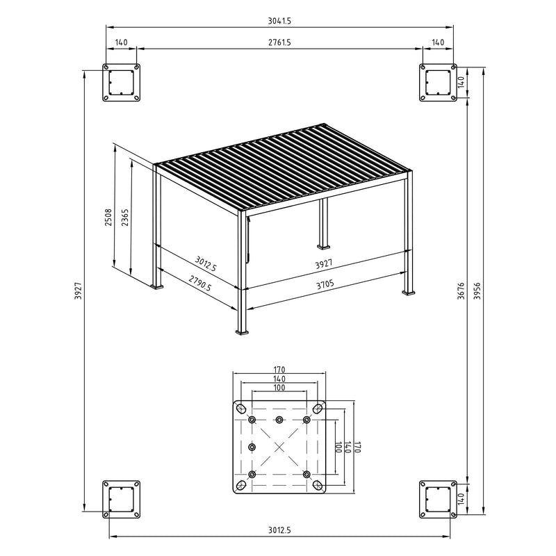 MIRADOR PREMIUM Pavilion, 300x400cm