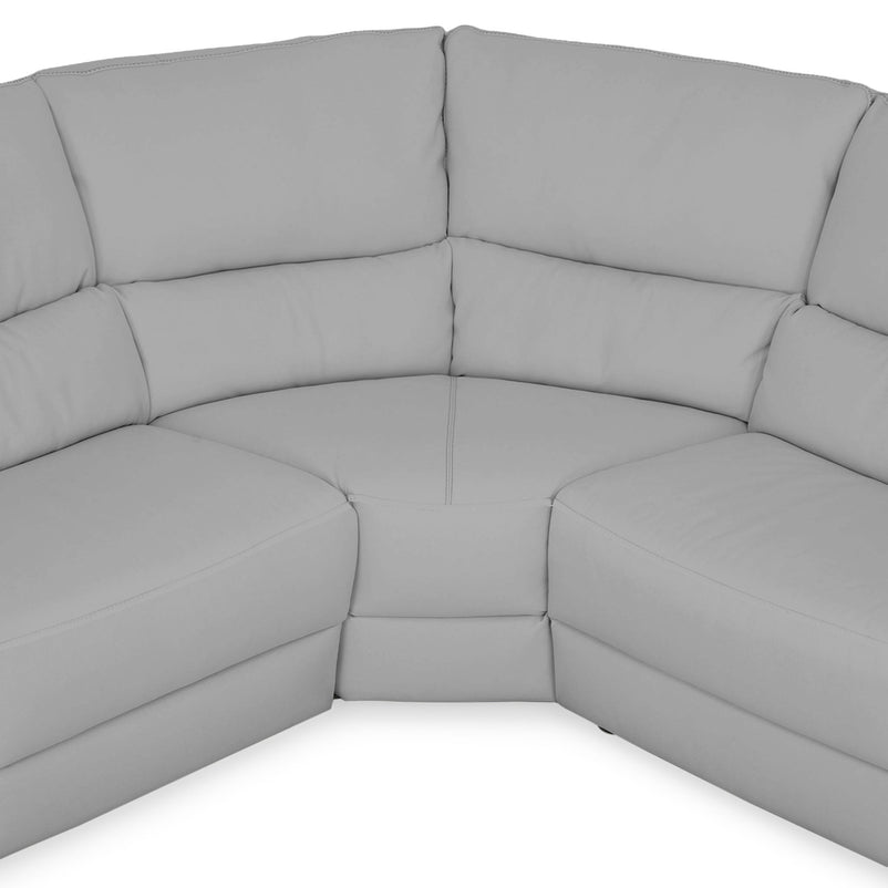 BRAYDEN Colțar cu reclinere electrice, piele