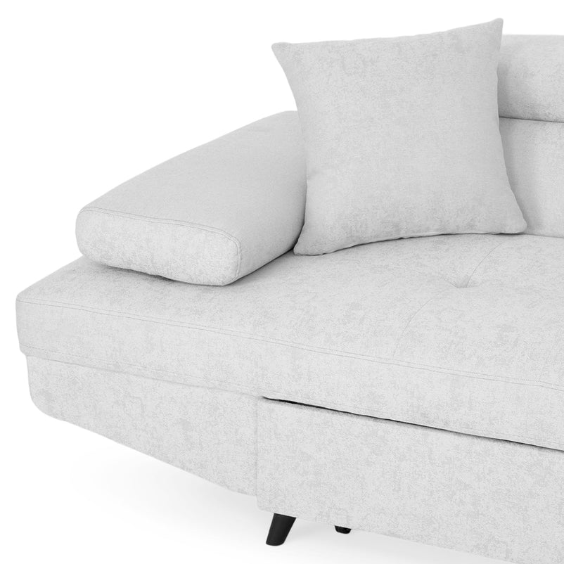 LUZERN Colțar extensibil, șezlong stânga/dreapta, ladă depozitare, stofă