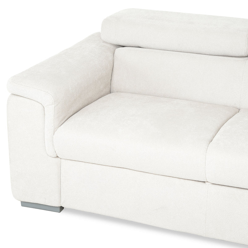 DUNE Colțar extensibil, cu șezlong stânga/dreapta, ladă depozitare, mecanism tetiere, stofă