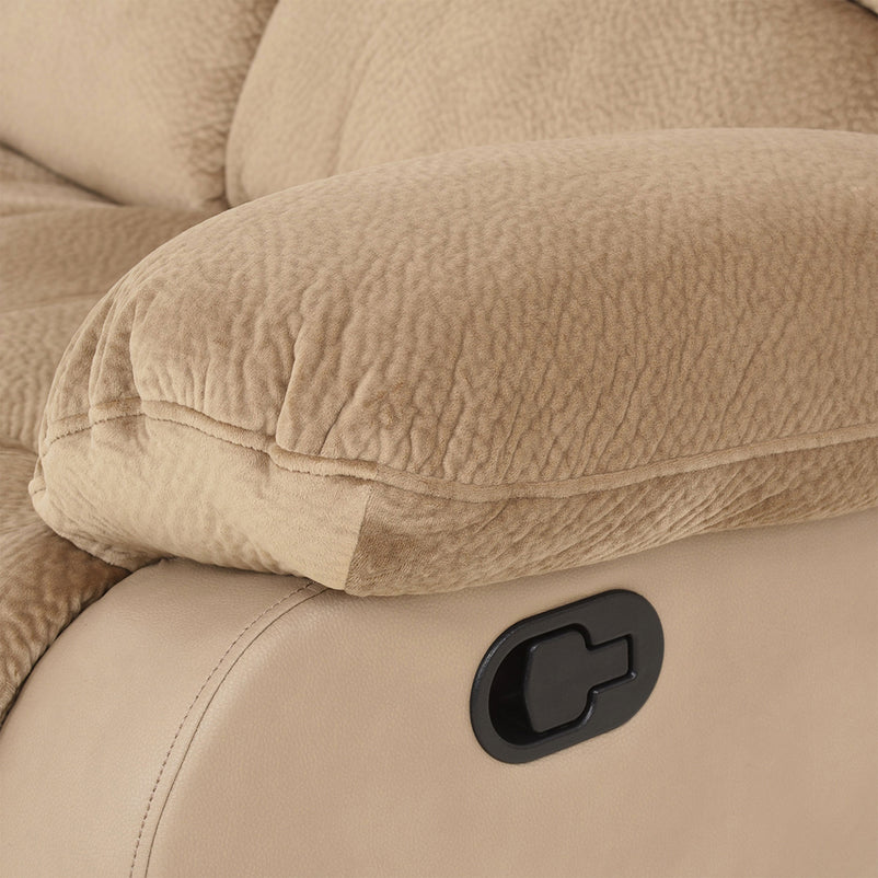 PASADENA Canapea 2 locuri, 2 reclinere manuale, stofă