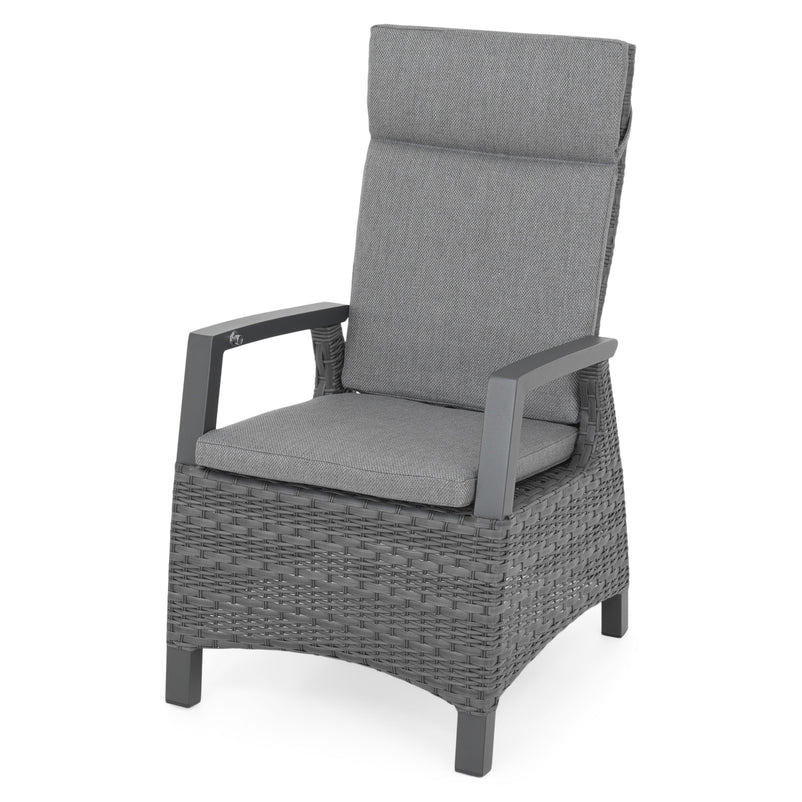 BAKU Set mobilier terasă/grădină, 6 scaune și masă extensibilă