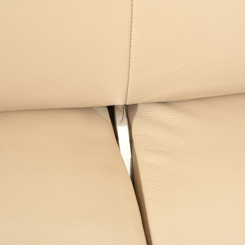 ADISA Canapea 3 locuri, mecanism spătar, piele