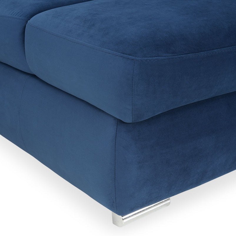 CARLO Canapea extensibilă, șezlong stânga/dreapta, ladă depozitare, stofă