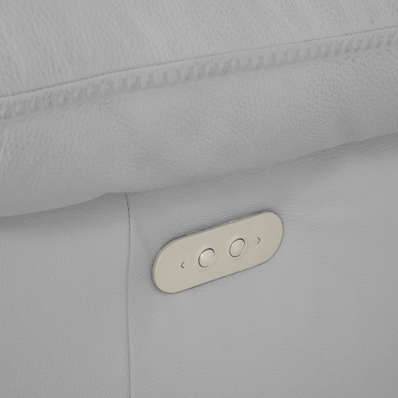 BRAYDEN Colțar cu reclinere electrice, piele