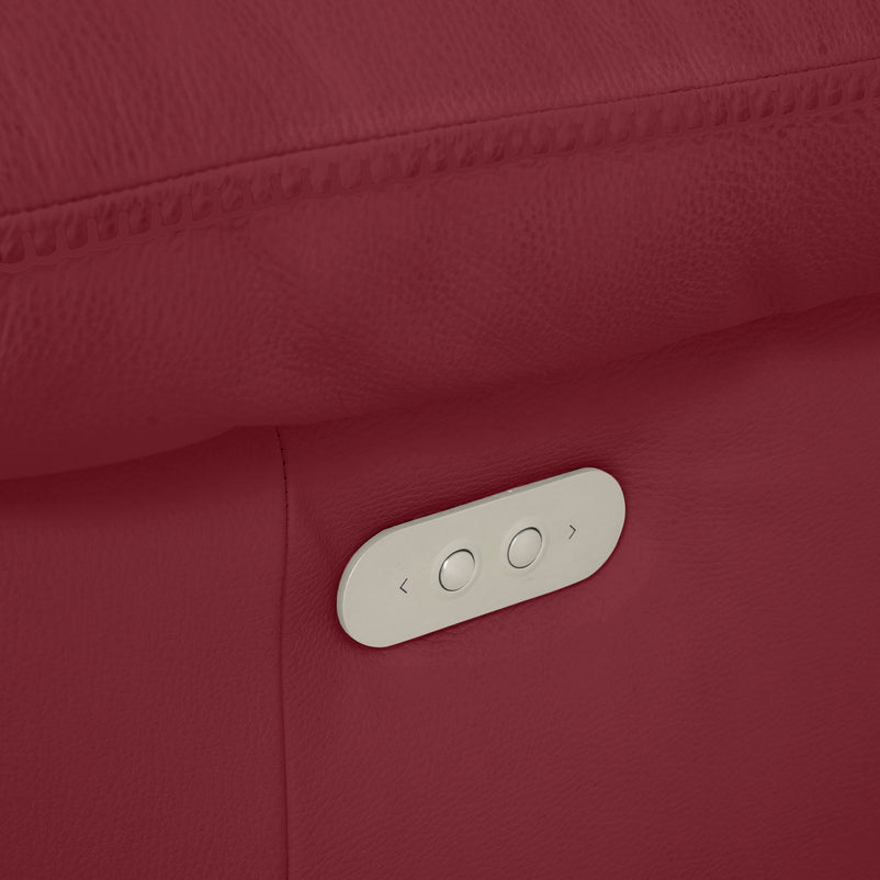 BRAYDEN Colțar cu reclinere electrice, piele