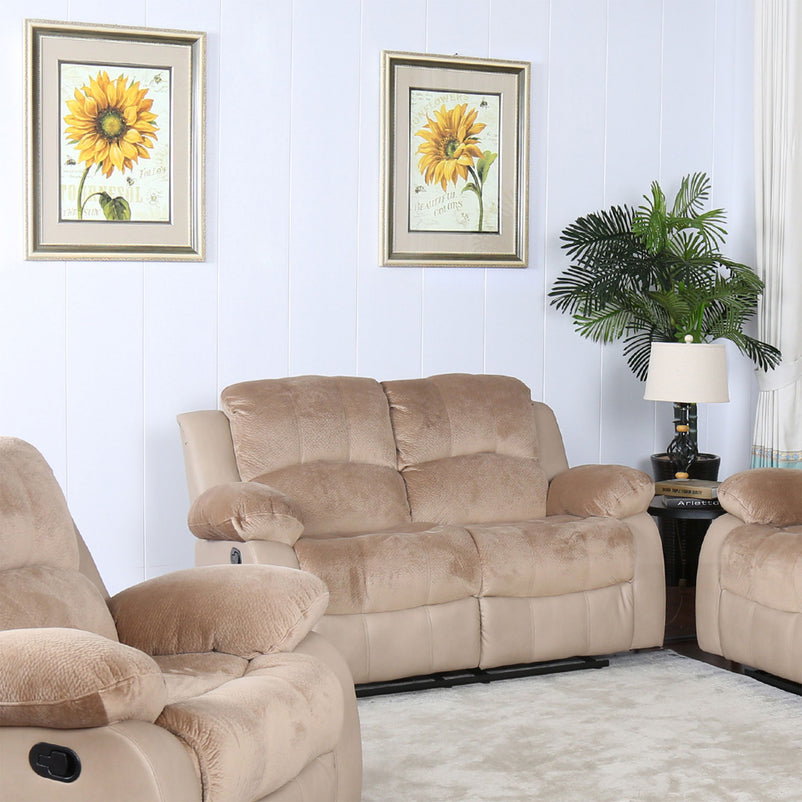 PASADENA Canapea 2 locuri, 2 reclinere manuale, stofă