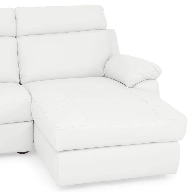 TORRENS Colțar cu șezlong stânga/dreapta și mecanisme electrice, piele