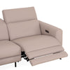 NATUZZI EDITIONS ALLURE Colțar cu șezlong stânga/dreapta, recliner electric și spațiu depozitare, piele