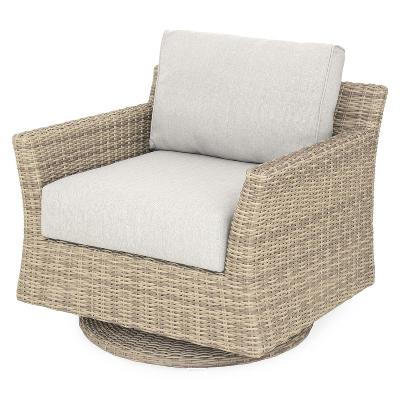 FLORIDA Set mobilier terasă/grădină, fotoliu rotativ, colțar și măsuță