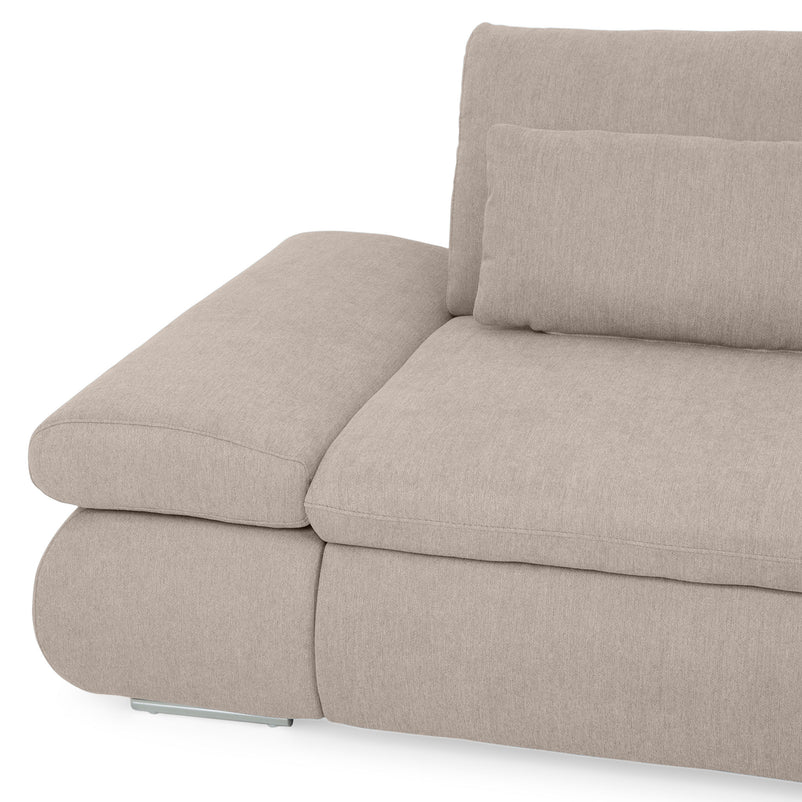 AMADEO Colțar extensibil, șezlong stânga/dreapta, sertar depozitare, stofă