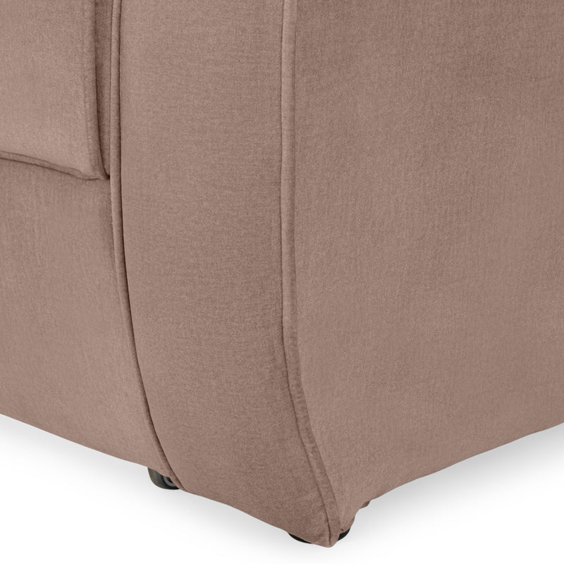 NEREA Canapea extensibilă, 2 locuri, 2 perne decorative incluse, stofă