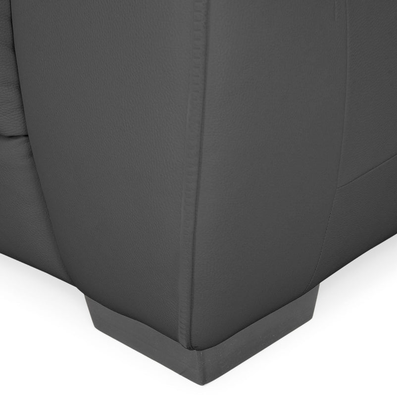 BRAYDEN Colțar cu reclinere electrice, piele