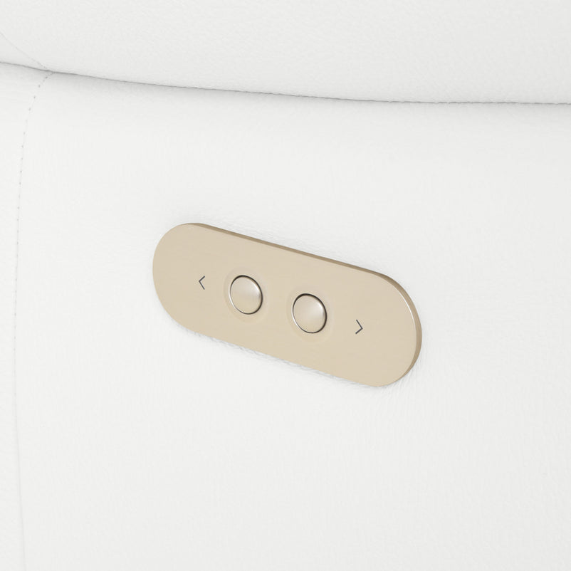 TORRENS Colțar cu șezlong stânga/dreapta și mecanisme electrice, piele