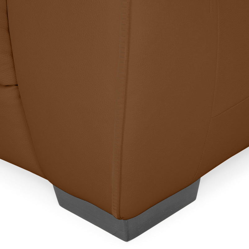 BRAYDEN Colțar cu reclinere electrice, piele