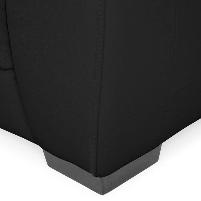 BRAYDEN Colțar cu reclinere electrice, piele