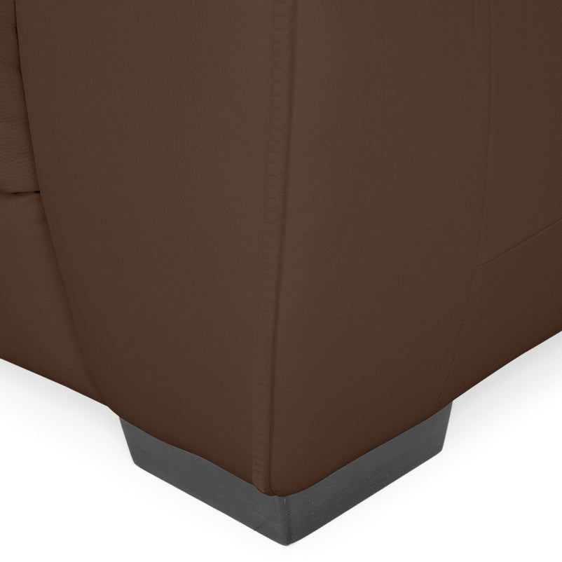 BRAYDEN Colțar cu reclinere electrice, piele