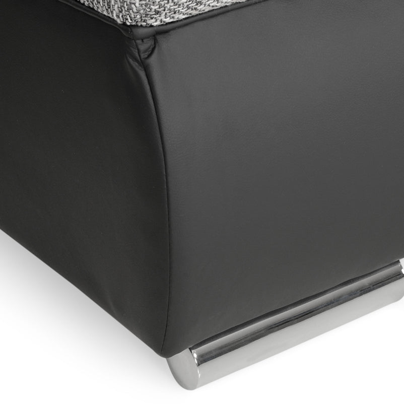 OLIVER Colțar extensibil, șezlong interschimbabil, stofă