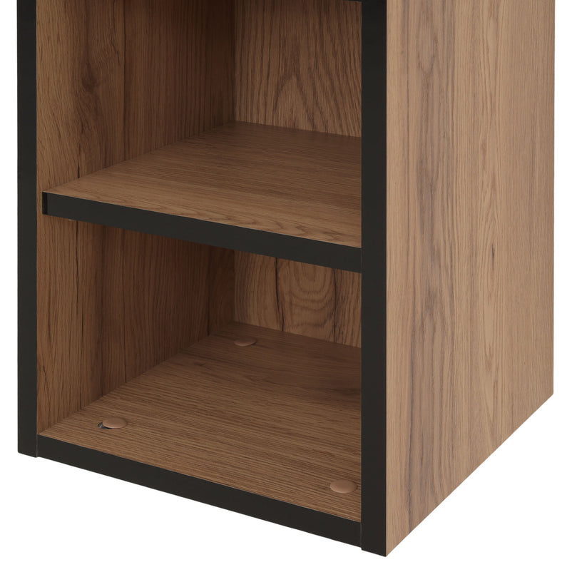 KNIDOS Set etajeră cu poliță și dulap baie suspendat, 2 uși