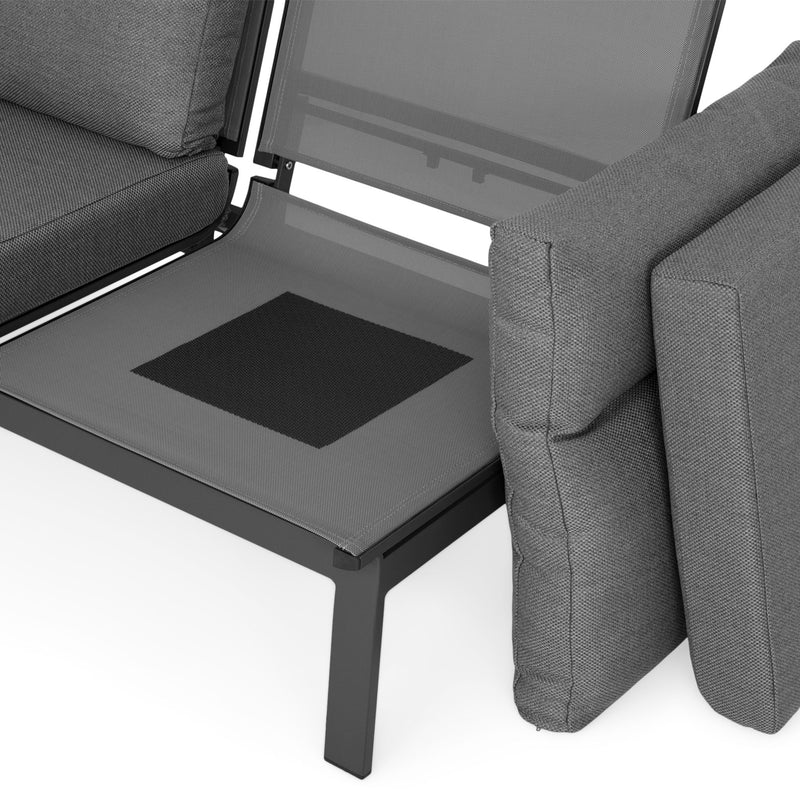 SALZBURG Set mobilier terasă/grădină, 2 canapele