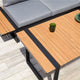MERIDA Set mobilier terasă/grădină colțar 5 piese