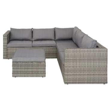 BORELLO Set mobilier terasă/grădină, colțar 3 piese