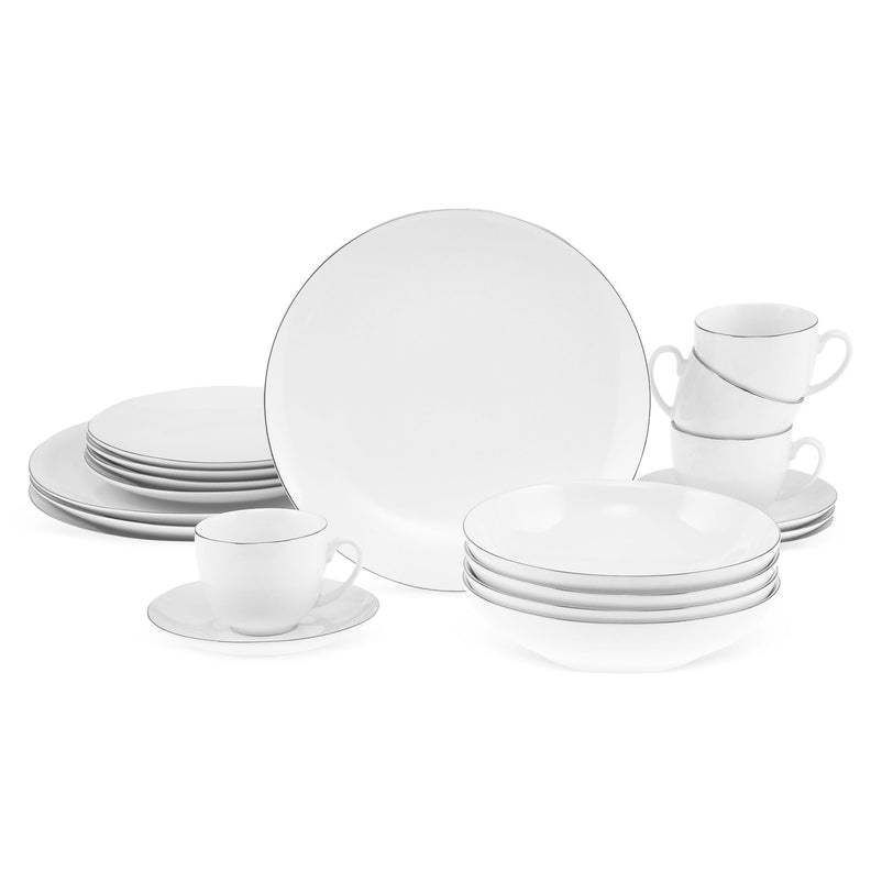 CLARA Set veselă, porțelan, 20 piese