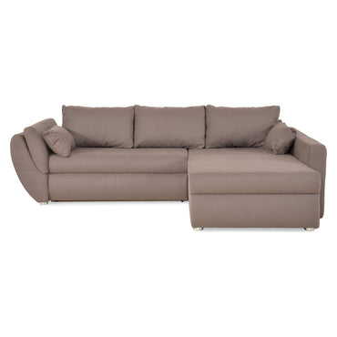 CONNIE Colțar extensibil, șezlong interschimbabil, stofă