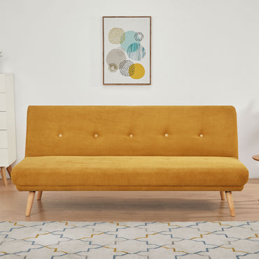 EMIRA Canapea extensibilă, 3 locuri, stofă