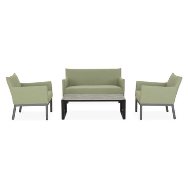 LIMA Set mobilier terasă/grădină, 2 fotolii, canapea și măsuță