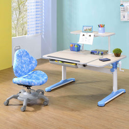 WISDOM/STUDY Ansamblu birou ergonomic 1 sertar si  scaun ergonomic