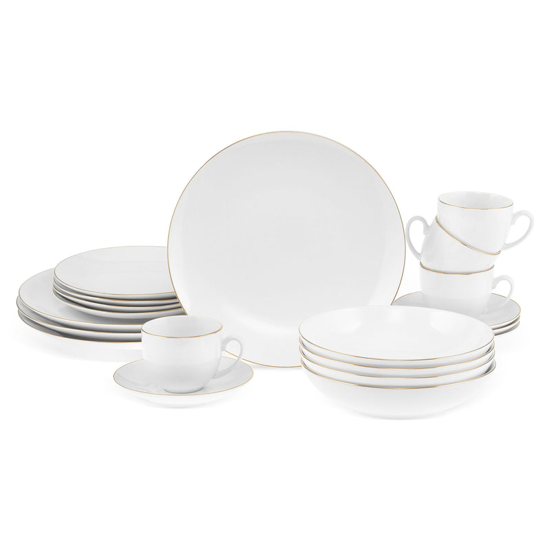 CLARA Set veselă, porțelan, 20 piese