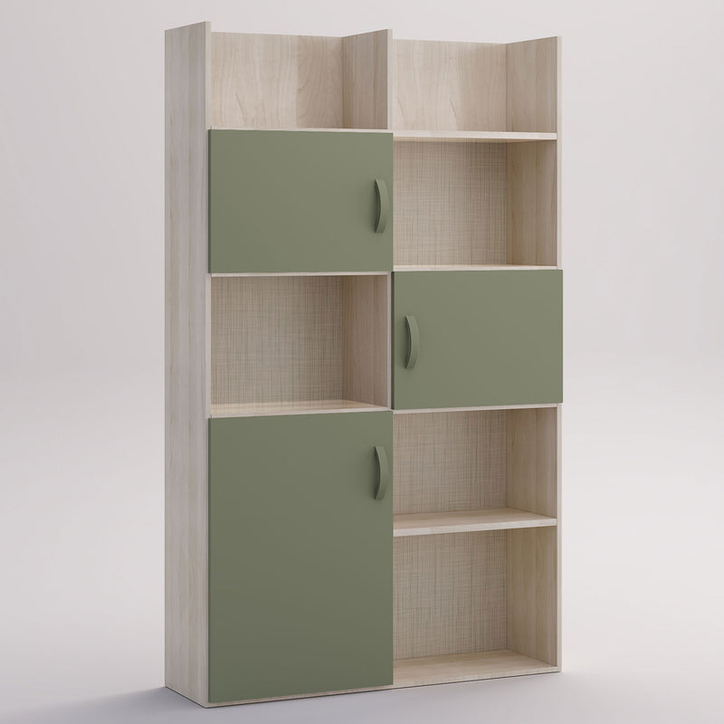 CAMBRIDGE Etajera copii, 3 uși, 6 nișe