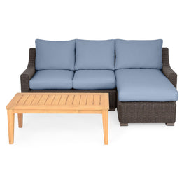 MESA Set mobilier terasă/grădină, canapea, șezlong și măsuță