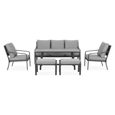 KASKADE Set mobilier terasă/grădină, canapea, 2 fotolii, 2 taburete și măsuță