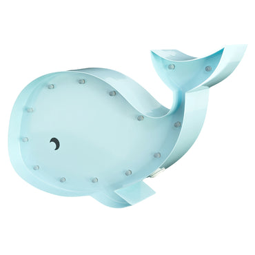 WHALE Decor luminos din metal pentru copii