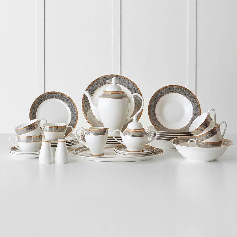 BRENT Set veselă, porțelan, 37 piese