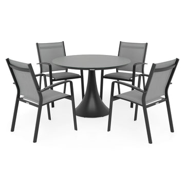 AURAMO/COSMO Set mobilier terasă/grădină, 4 scaune și masă de la Mobexpert