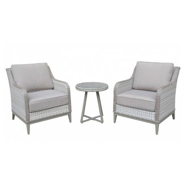 ORLANDO Set mobilier terasă/grădină, 2 fotolii și măsuță colț