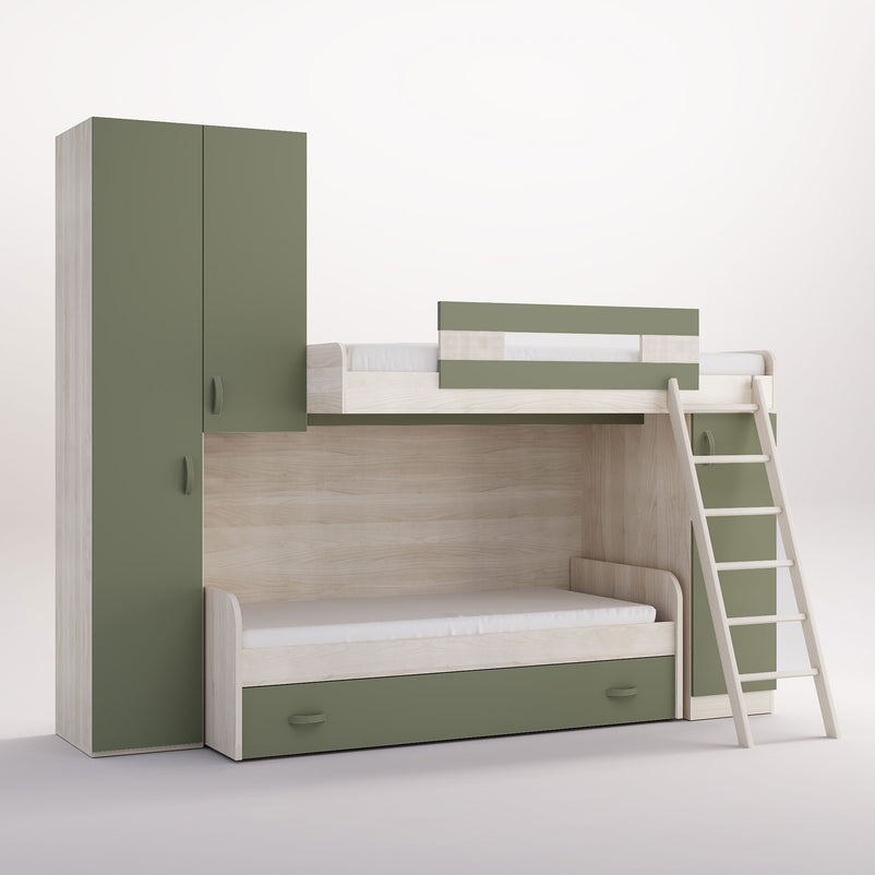 CAMBRIDGE Pat copii, 80x180cm, sertar pat suplimentar și somieră incluse