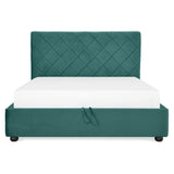 turquoise / bone-14-negru