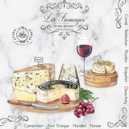 LES FROMAGES Set 20 șervețele