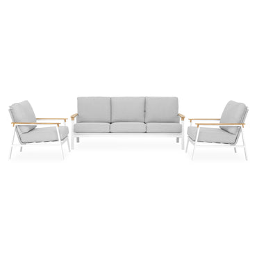 ALESSIA Set mobilier terasă/grădină, 2 fotolii și canapea 3 locuri