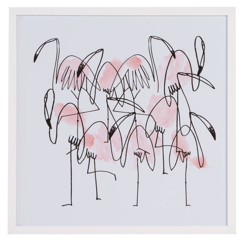 FLAMINGOS II Poster înrămat